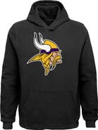 Outerstuff Youth Black Minnesota Vikings Team Logo Pullover Hoodie