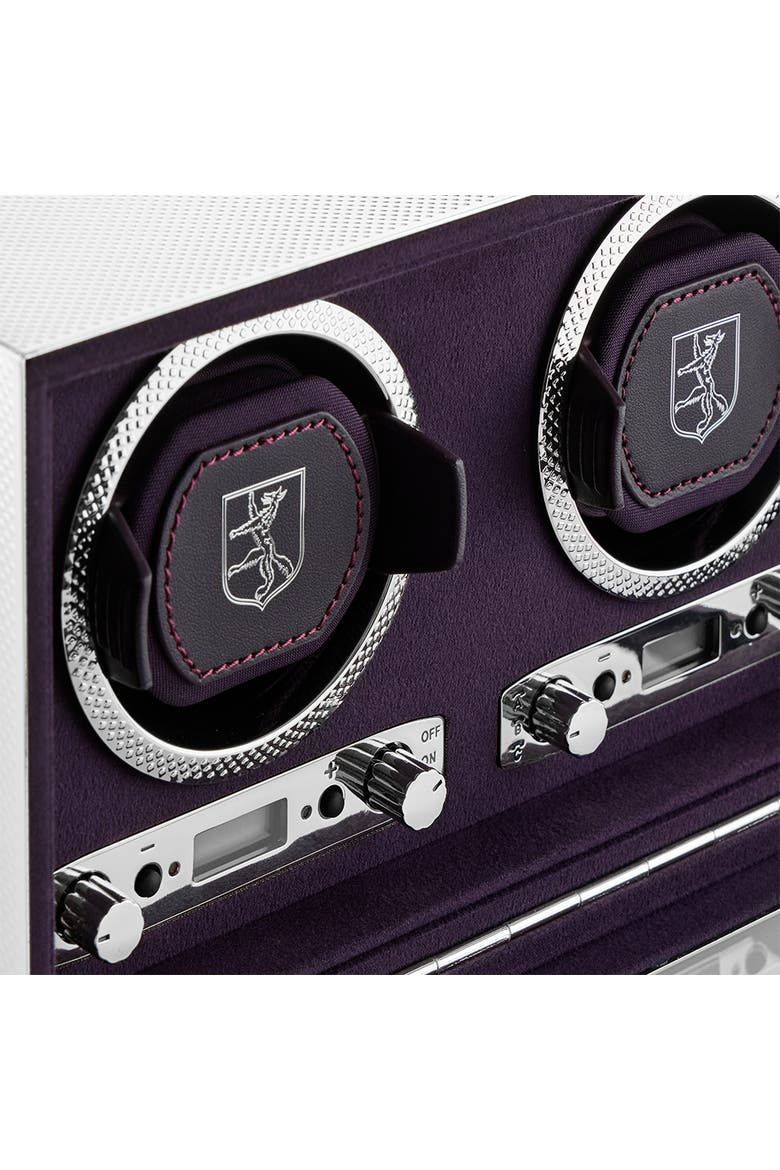 Silver Double Watch Winder, Alternate, color, Silver