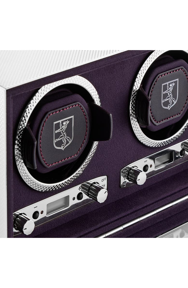 WOLF Silver Double Watch Winder, Alternate, color, Silver