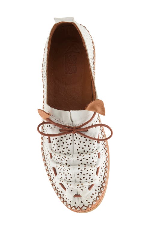 Spring Step Berna Perforated Loafer In White