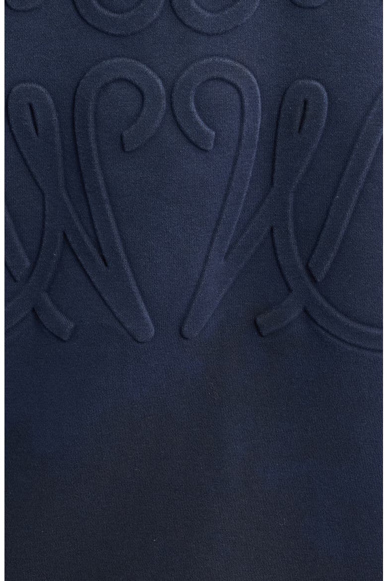 Monogram Embossed Cotton Graphic T-Shirt, Alternate, color, VINTAGE BLACK