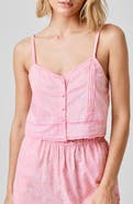 Florence by Mills Front Button Crop Tank