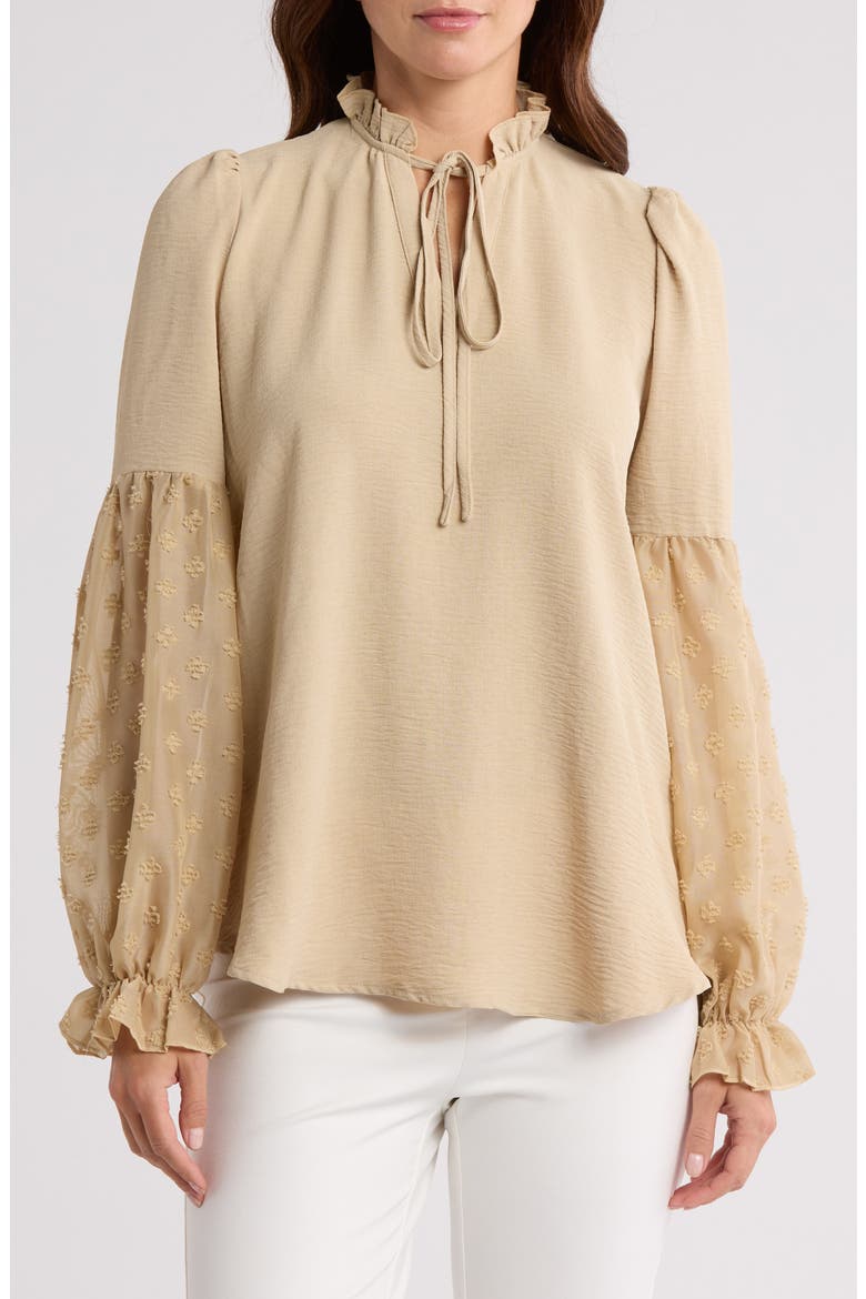 Mixed Media Top, Main, color, SAND