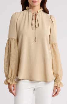 PATRIZIA LUCA Mixed Media Top