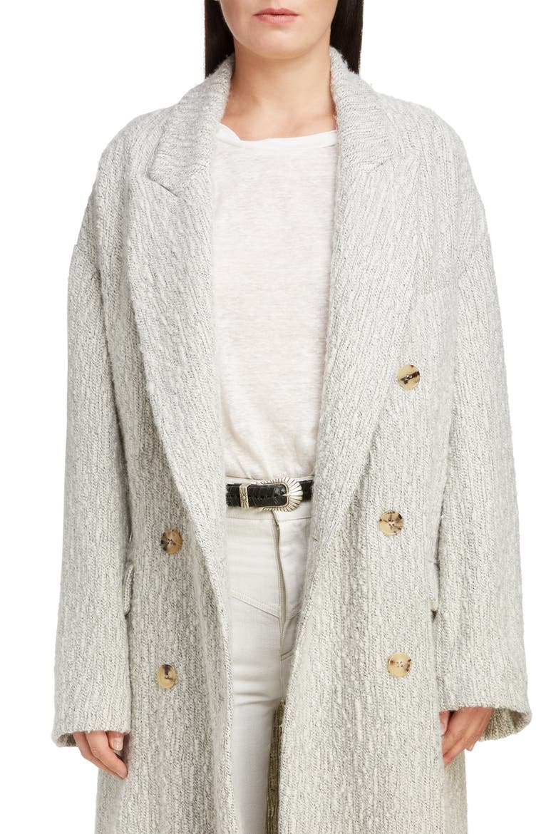 Baby Alpaca & Virgin Wool Coat, Main, color, ECRU