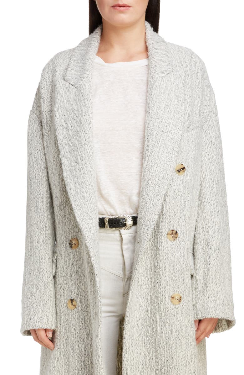Isabel Marant Baby Alpaca & Virgin Wool Coat, Main, color, 