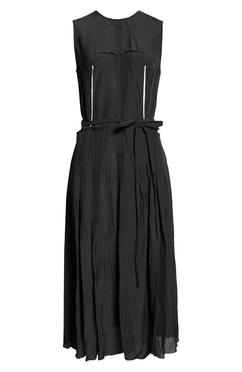 NACKIYÈ Daydream Crinkle Woven Belted Midi Dress, Alternate, color, 