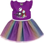 Disney Nightmare Before Christmas Flutter Sleeve Tulle Tutu Dress