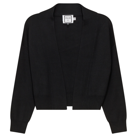Cropped Knit Open Front Long Sleeve Cardigan