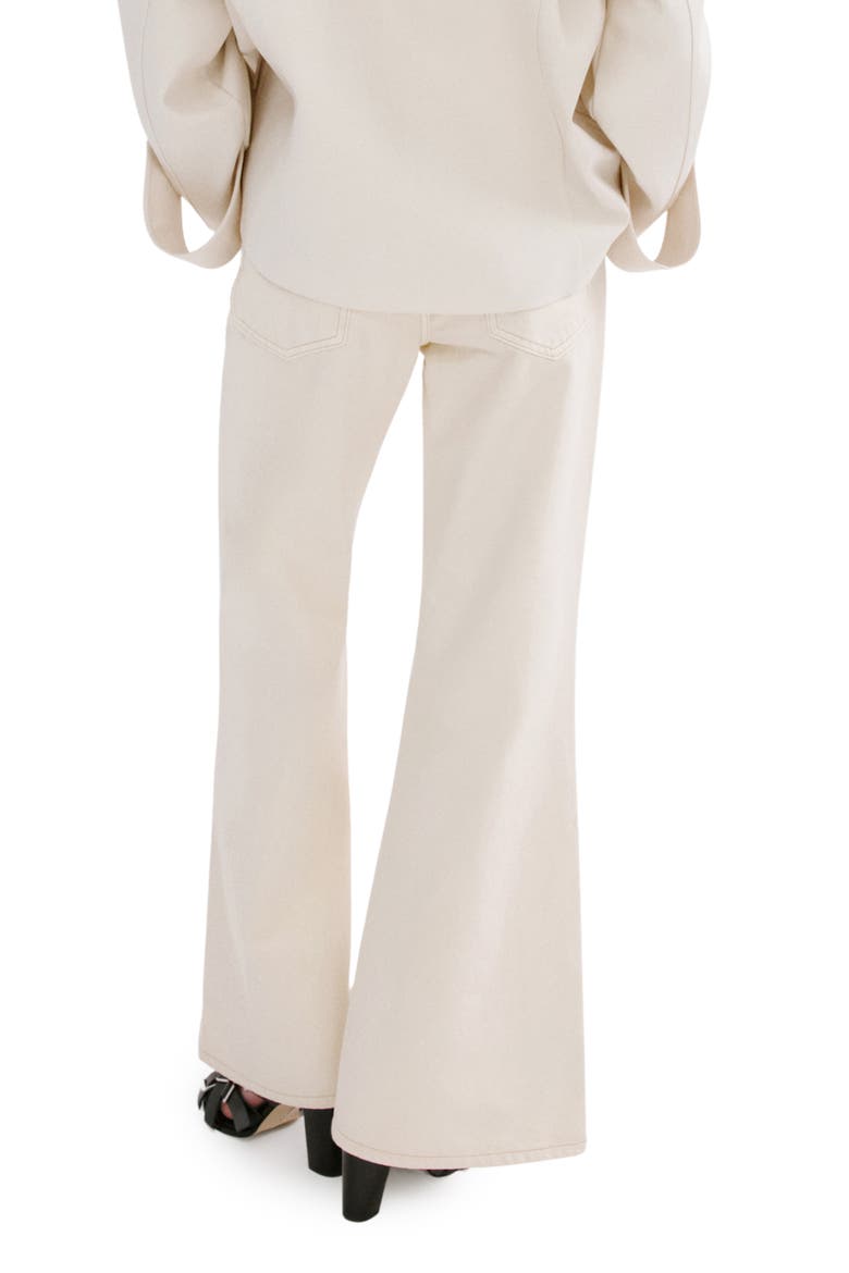 Mid Rise Flare Jeans, Alternate, color, ECRU