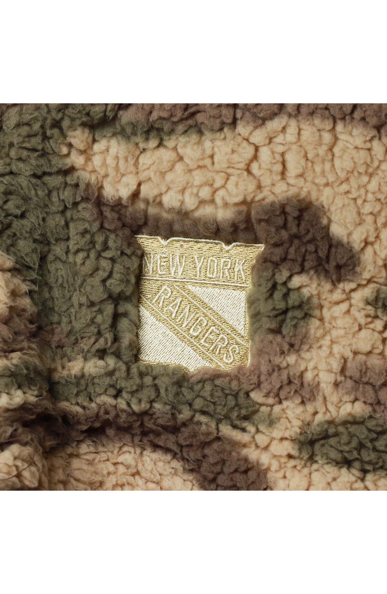 G-III SPORTS BY CARL BANKS Women's G-III Sports by Carl Banks Camo New York Rangers Sherpa Quarter-Zip Jacket, Alternate, color, Camo