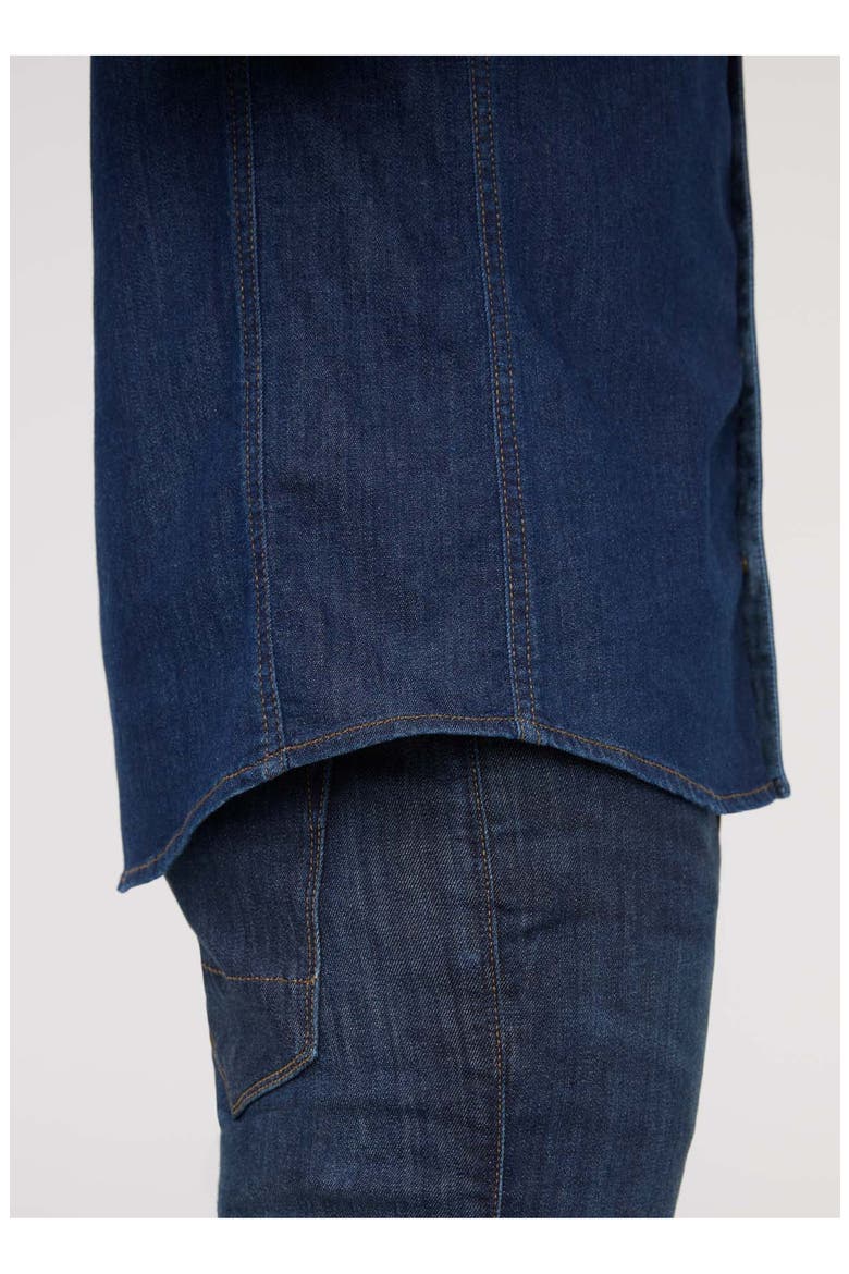 Performance Denim Lite Two-Pocket Shirt, Alternate, color, Dark-Stone