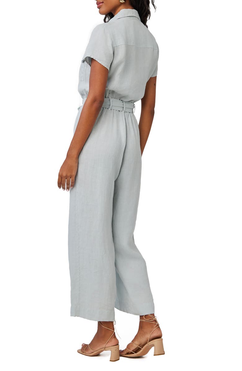 Bella Dahl Short Sleeve Linen Jumpsuit, Alternate, color, 