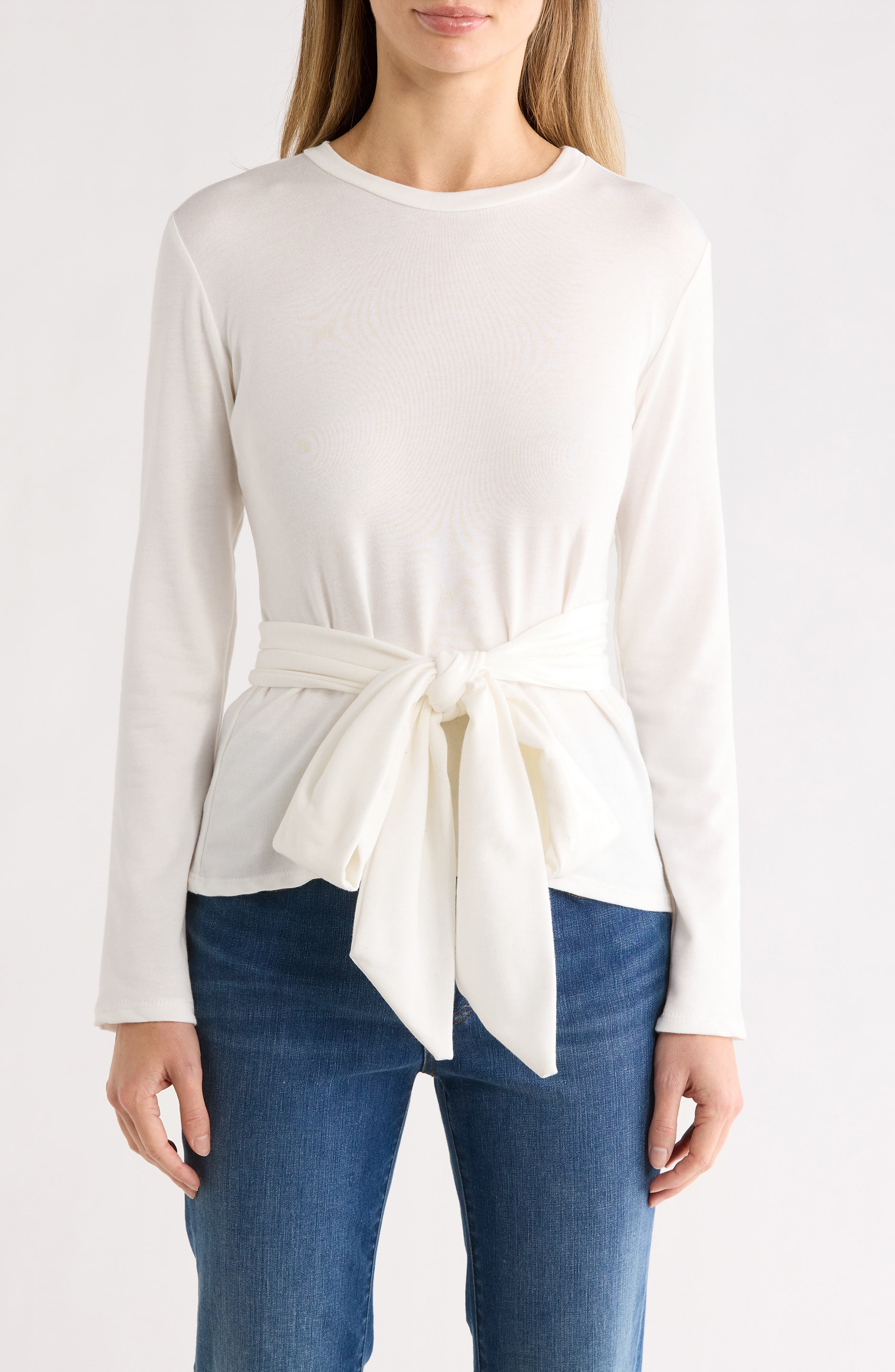 Tie Front Knit Sweater - image 3