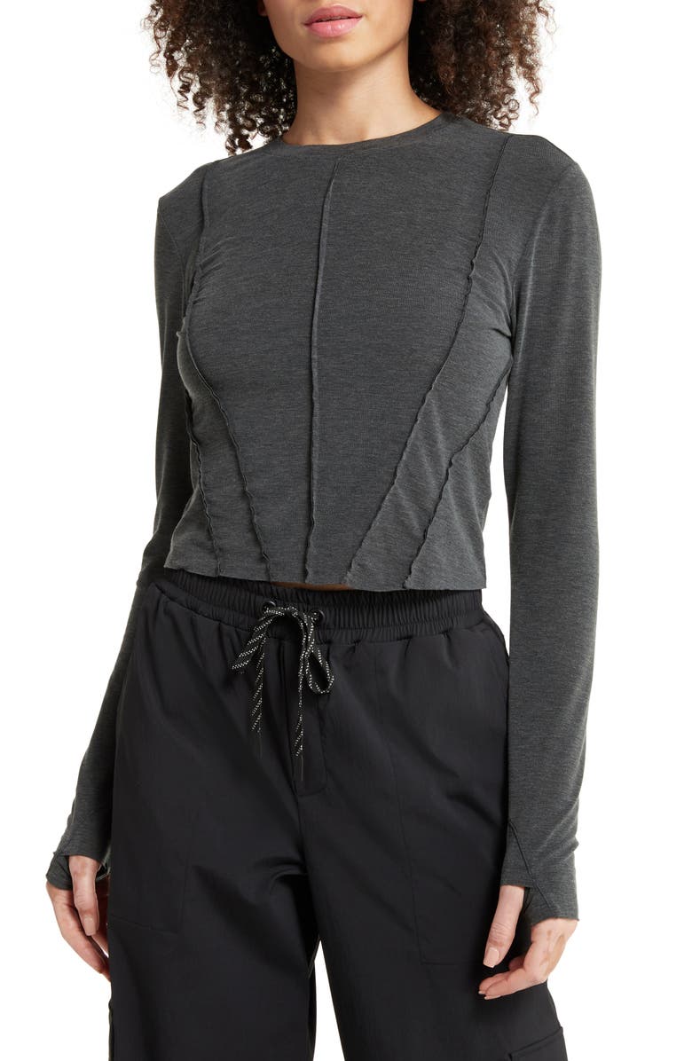 Zella Streamline Reverse Seamed Top, Main, color,