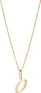 Ana Luisa Solid Yellow Gold - Script Letter Necklace