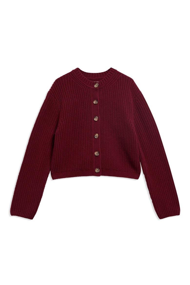 Adalyn Rib Cardigan, Alternate, color, CRANBERRY RED
