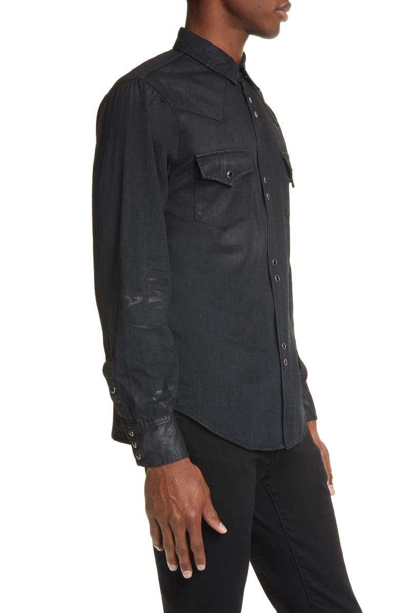 Saint Laurent Classic Western Shirt, Alternate, color, 