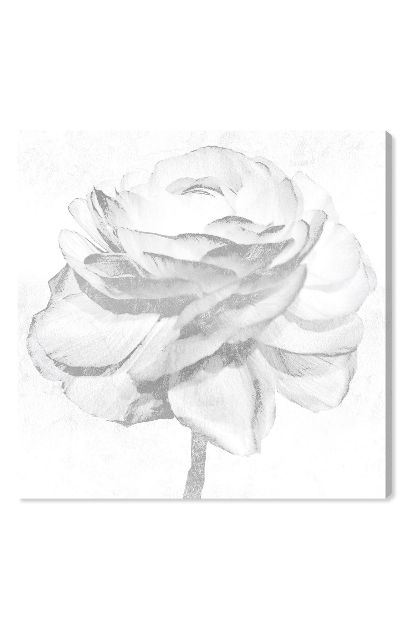 Wynwood Studio White Flower Canvas Wall Art