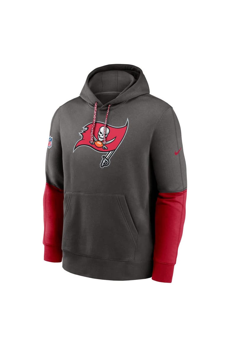 Men's Nike Pewter Tampa Bay Buccaneers 2024 Sideline Club Pullover Hoodie, Alternate, color, Pewter