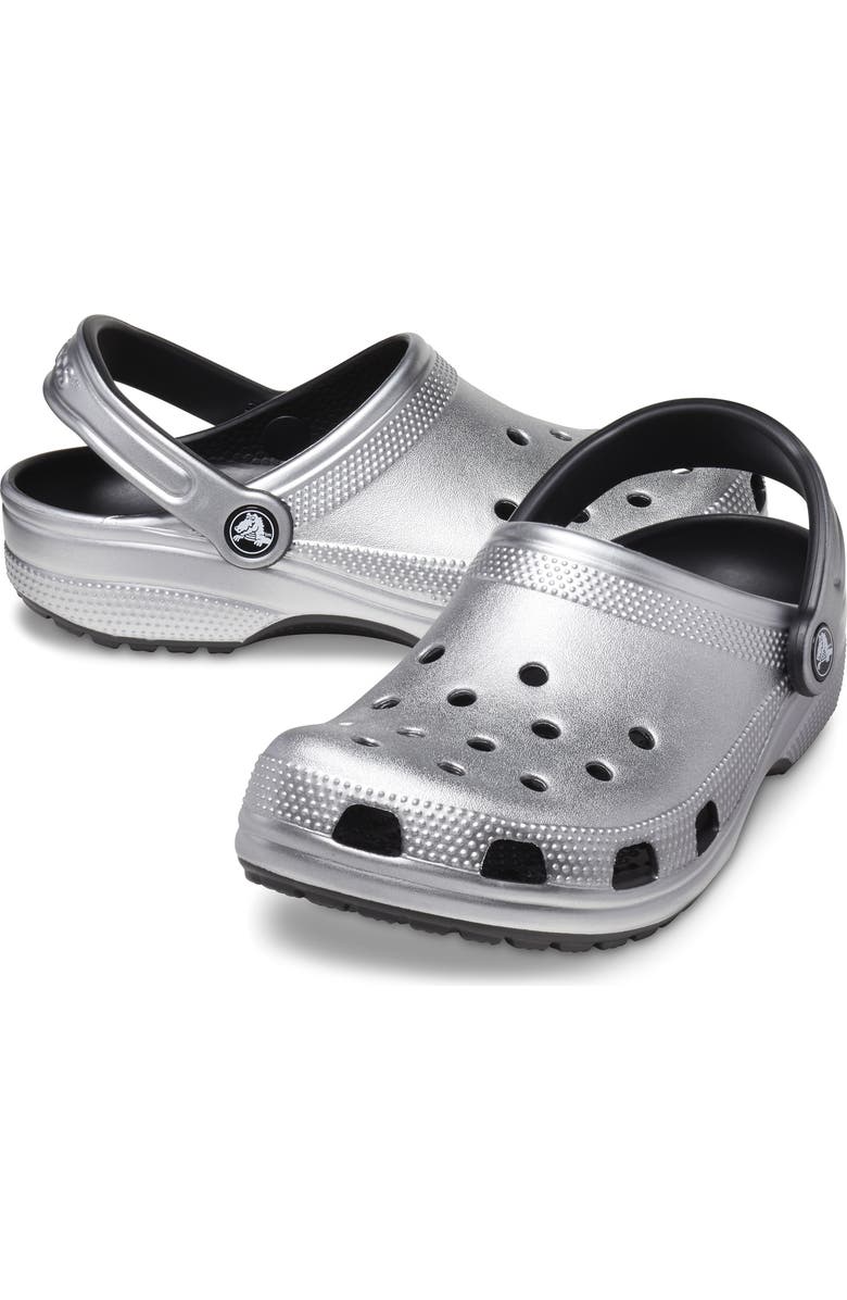 CROCS Metallic Classic Clog, Alternate, color,