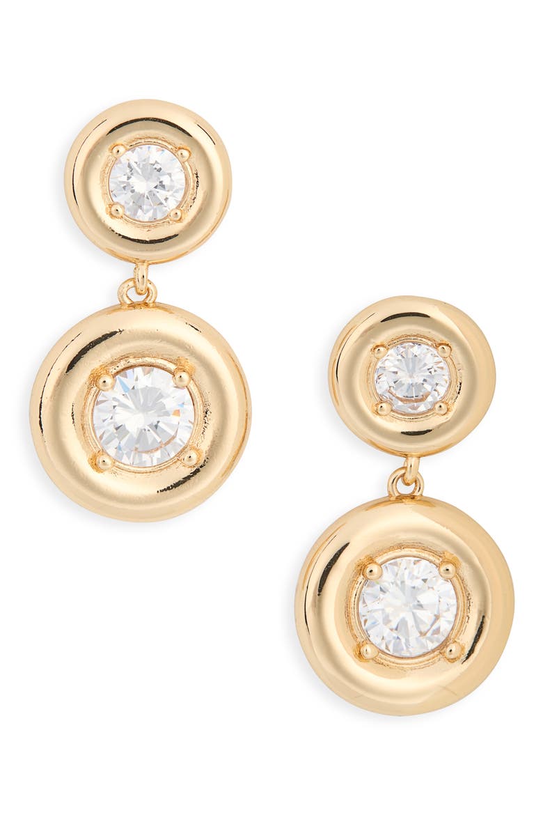 Crystal Drop Earrings, Main, color, CLEAR