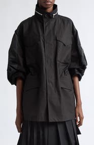 Sacai Mixed Media Short Sleeve Jacket
