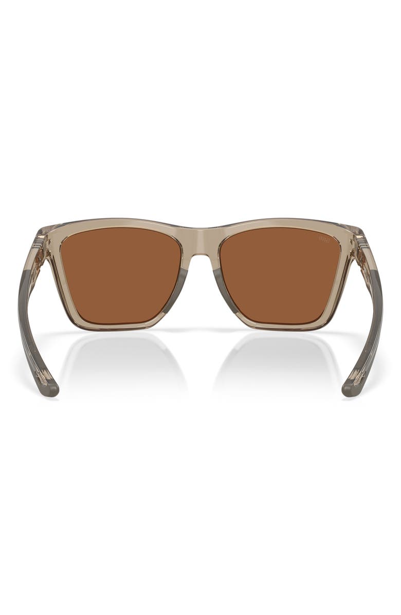 Costa Del Mar Panga II 57mm Sunglasses, Alternate, color, Taupe / Copper Silver