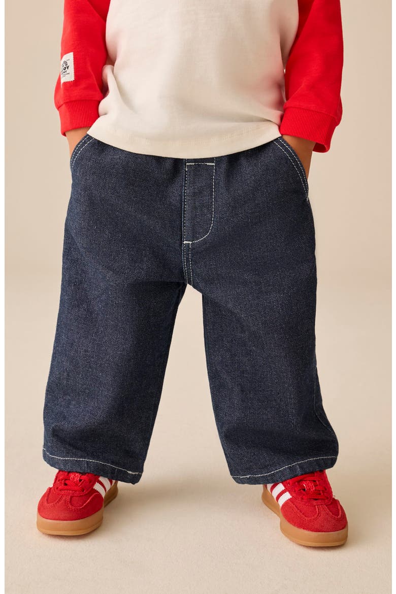 Kids' Utility Relaxed Jeans, Alternate, color, BLUE