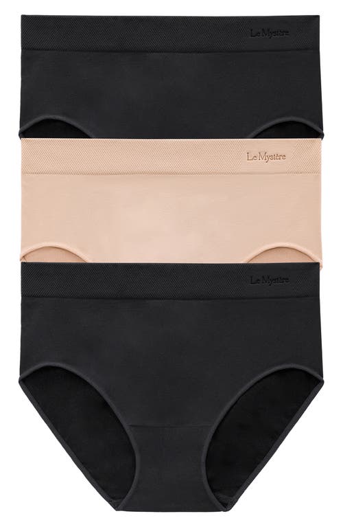 Le Mystere Women's 3-pack Seamless Comfort Bikini Briefs