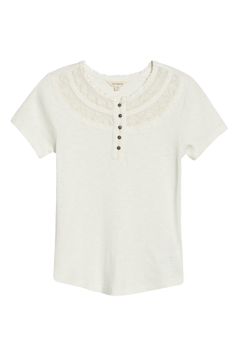 Embroidered Yoke Henley, Alternate, color, WHISPER WHITE