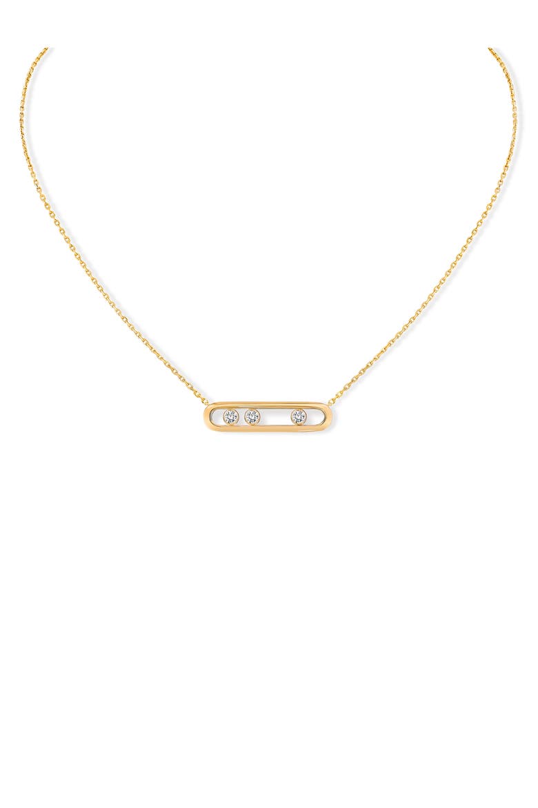 Move Classique Diamond Pendant Necklace, Main, color, YELLOW GOLD