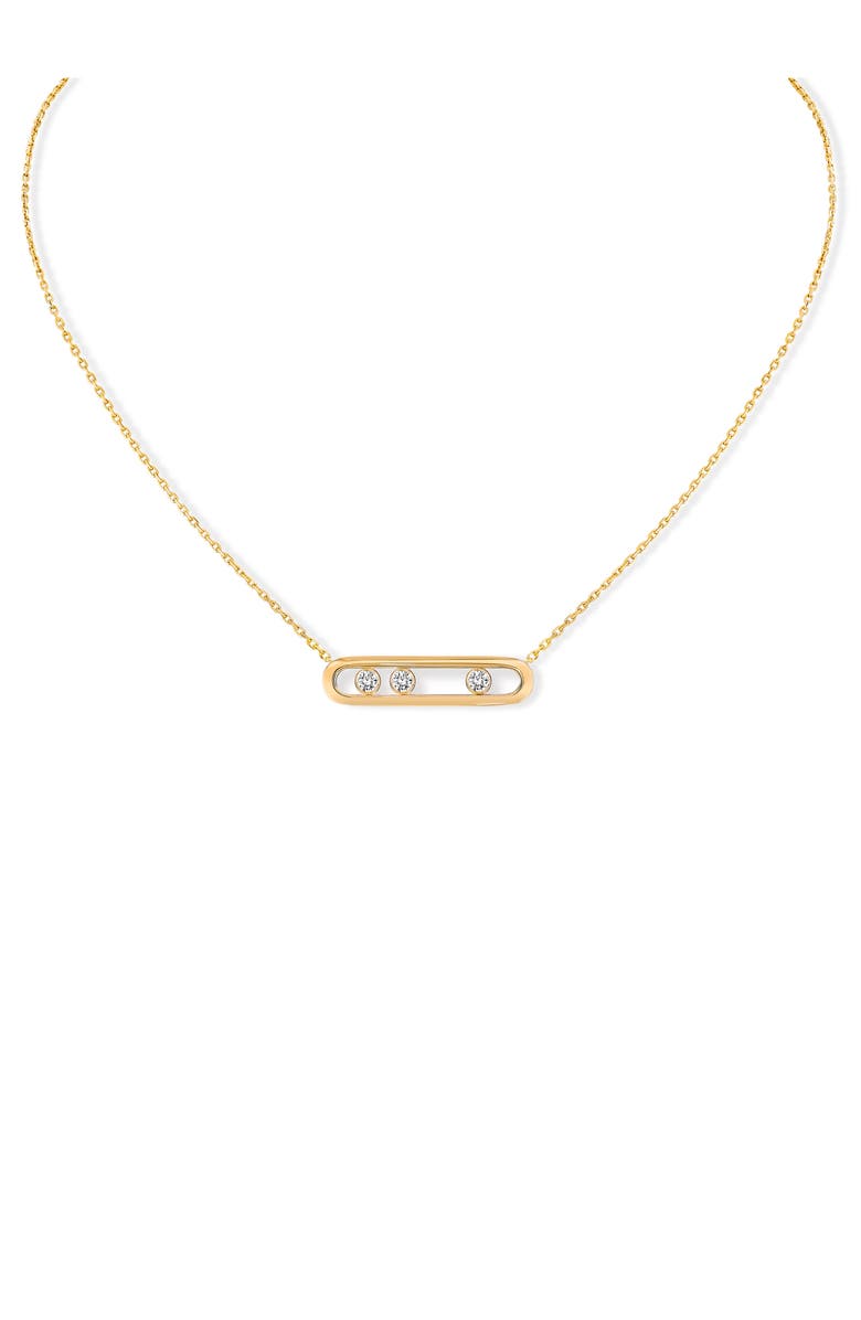 Messika Move Classique Diamond Pendant Necklace, Main, color, Yellow Gold
