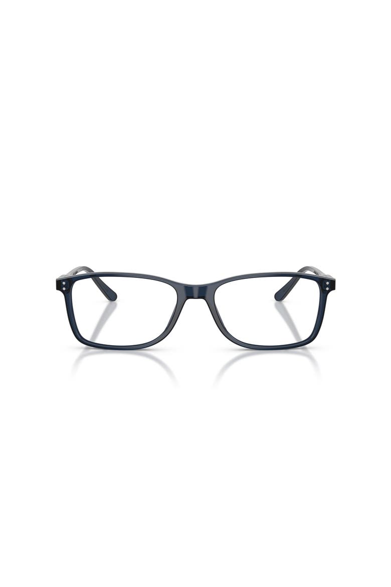 56mm Rectangle optical glasses, Alternate, color, Blue