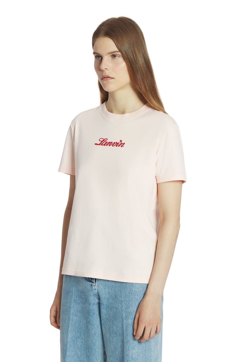 Lanvin EMBROIDERED T-SHIRT, Alternate, color, 