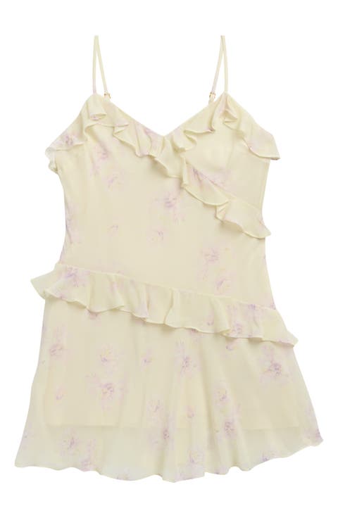 Kids' Mini Lomina Floral Ruffle Trim Dress (Big Kid)