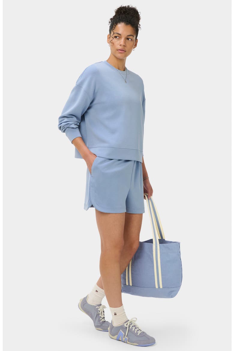Sand Wash Cloud Sweatshirt, Alternate, color, LAGUNA BLUE