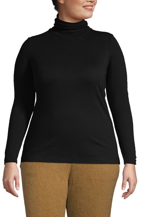 Supima Cotton Fitted Long Sleeve Turtleneck