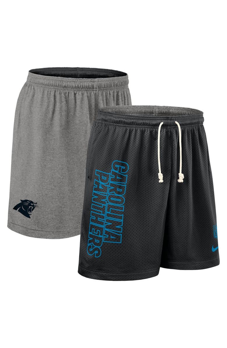 Nike Men's Nike Black Carolina Panthers Sideline Reversible Performance Shorts, Main, color, Black