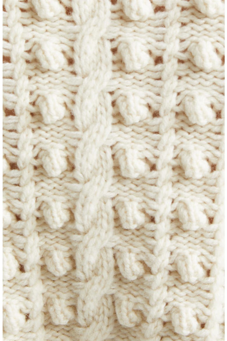 Valiant Wool Bauble Turtleneck Sweater, Alternate, color, CREAM
