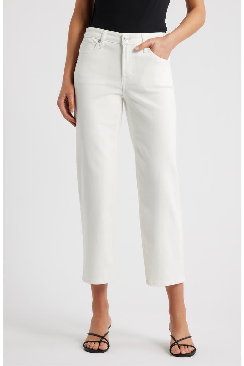 Dover Crop Straight Leg Jeans, Main, color, IVORY