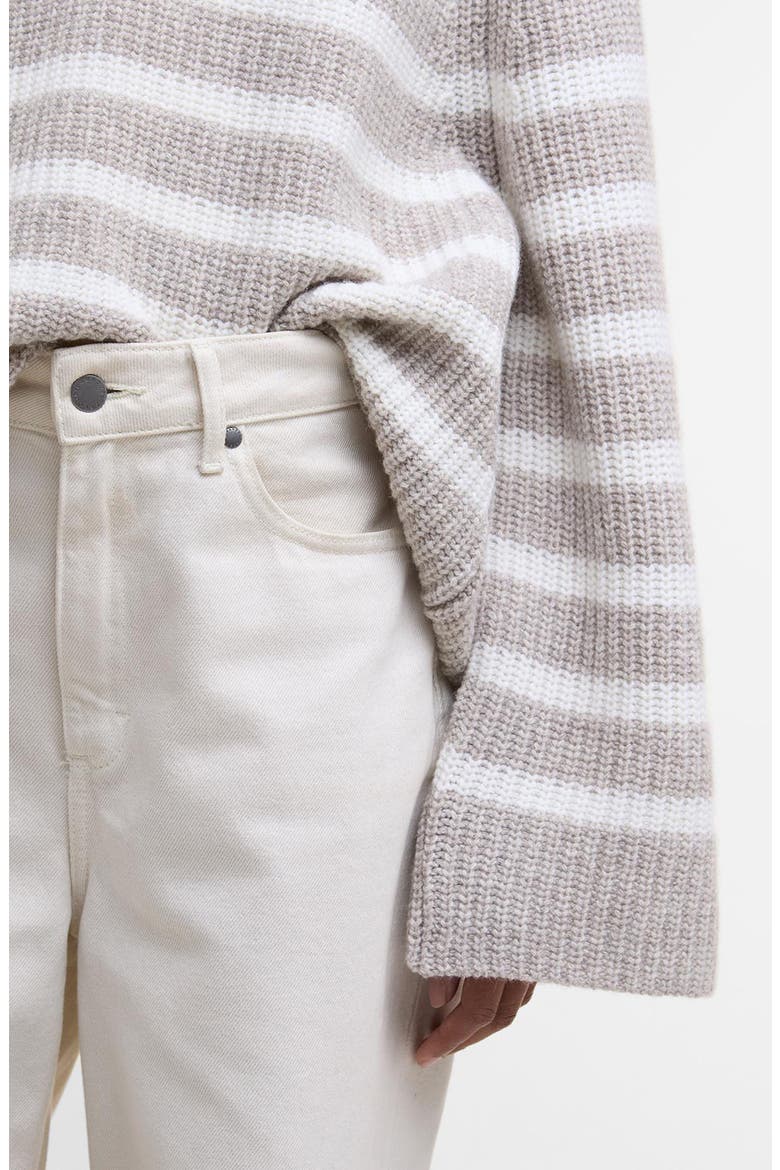 Irene Stripe Wool Blend Crewneck Sweater, Alternate, color, OAT STRIPE