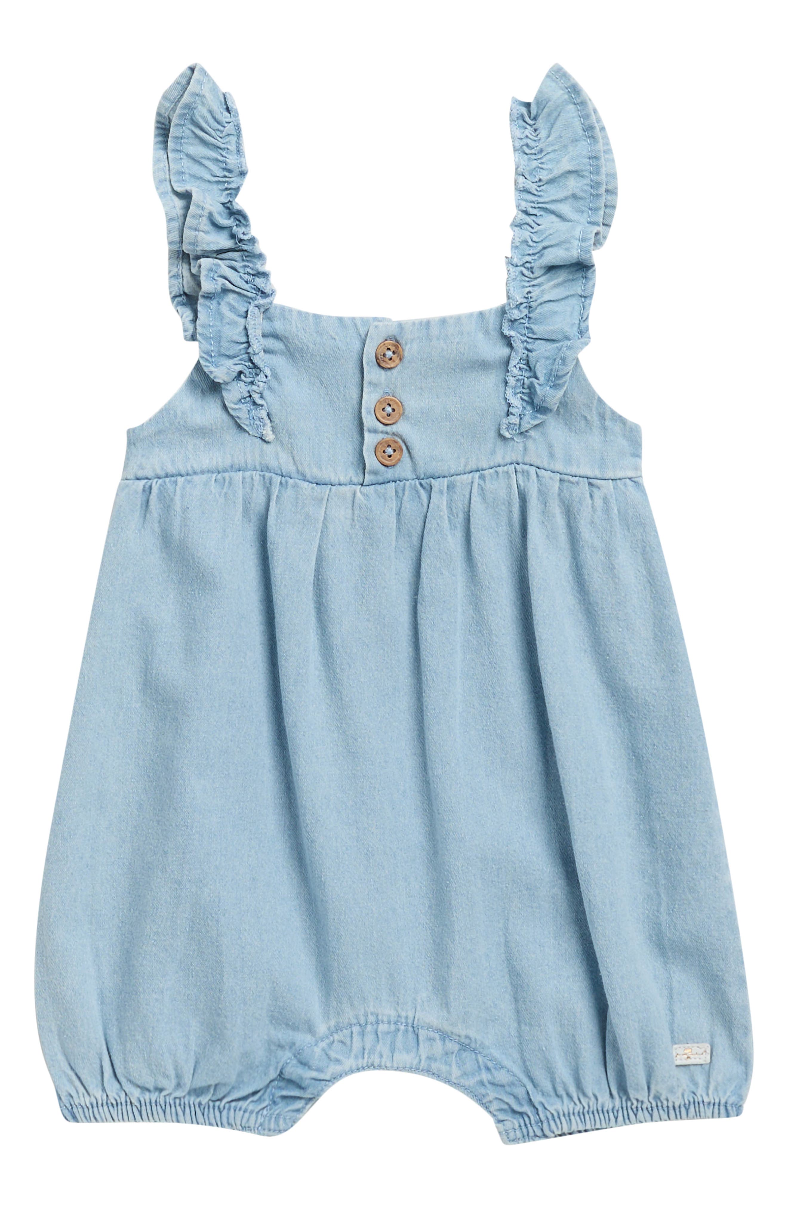 7 For All Mankind Ruffle Tank Bubble Romper