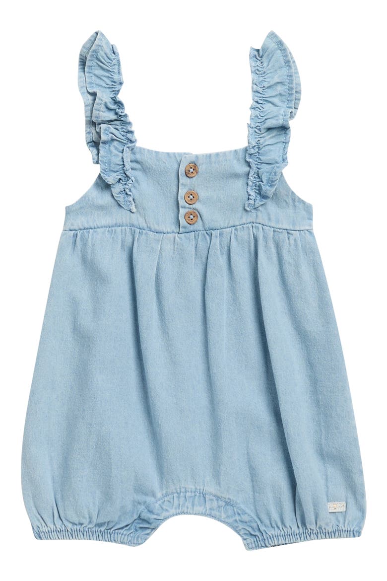 Ruffle Tank Bubble Romper, Main, color, LIGHT VINTAGE