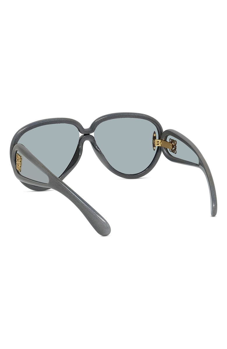 Loewe Anagram 65mm Oversize Pilot Mask Sunglasses, Alternate, color,