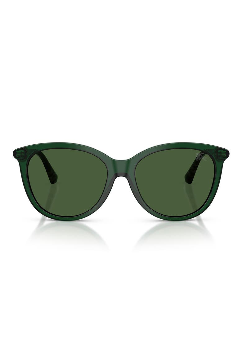 55mm Phantos Sunglasses, Main, color, GREEN