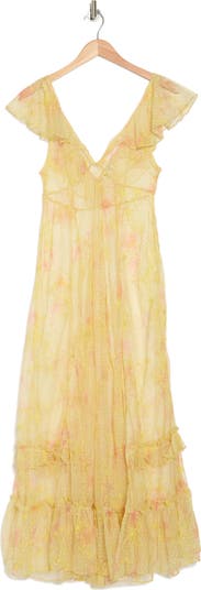 Postcard From Paris Sheer Maxi Dress