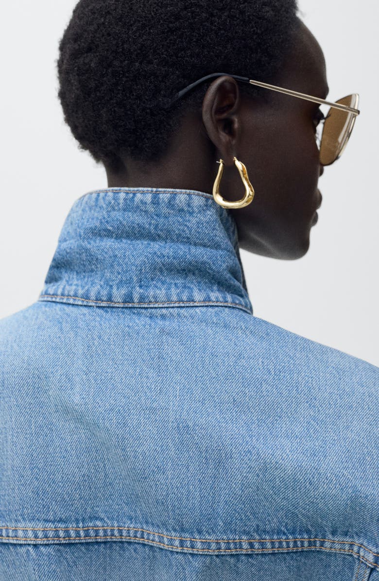 MANGO Oversize Denim Jacket, Alternate, color, 