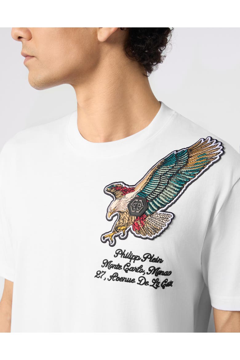 Round Neck T-Shirt Eagle Montecarlo Men, Alternate, color, white
