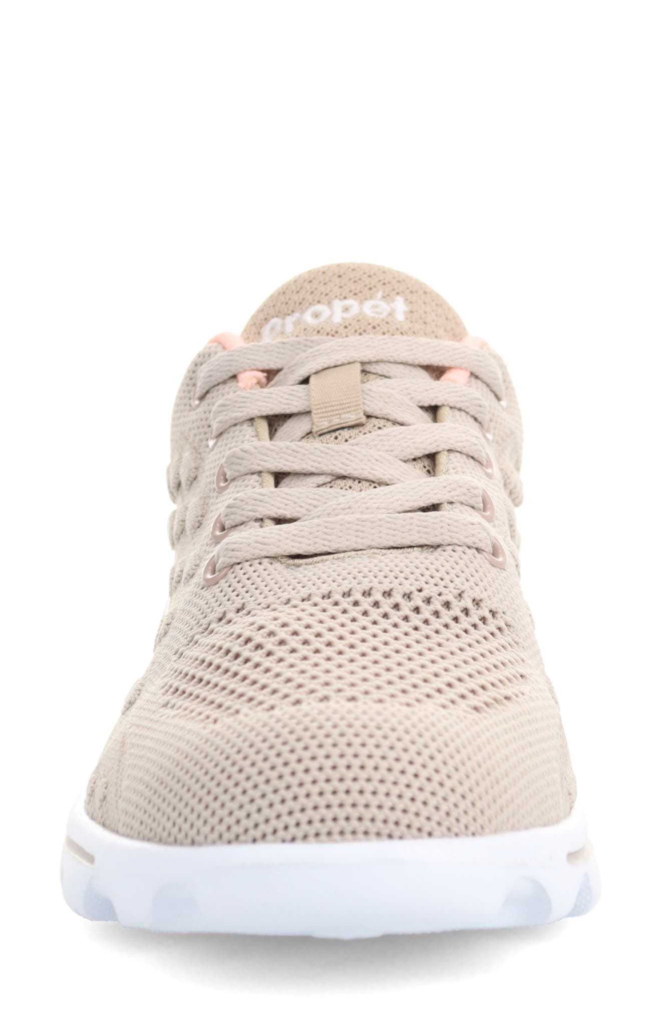 TravelActiv Axial Lace-Up Sneaker, Alternate, color, TAUPE/ PEACH FABRIC